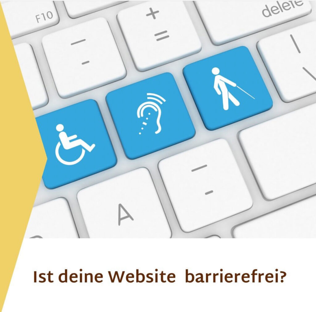 Das Foto einer Tastatur mit Esten für Menschen mit Einschränkungen für Tipps für barrierefreies Webdesign
